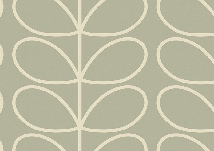 Orla Kiely Jumbo Linear Stem, Pebble - Twist&Fit Roman Blind - Image 8